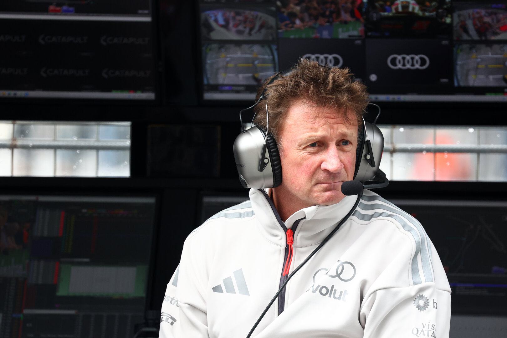 GP OLANDA, Allan McNish (GBR) Audi F1 Team Racing Director.
21.08.2026. Formula 1 World Championship, Rd 12, Dutch Grand Prix, Zandvoort, Netherlands, Sprint Qualifiche Day.
- www.xpbimages.com, EMail: requests@xpbimages.com © Copyright: Bearne / XPB Images