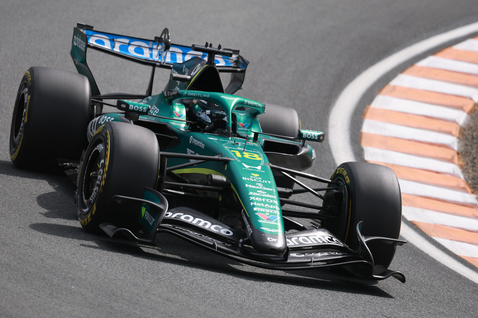 GP OLANDA, Lance Stroll (CDN) Aston Martin F1 Team AMR26.
21.08.2026. Formula 1 World Championship, Rd 12, Dutch Grand Prix, Zandvoort, Netherlands, Sprint Qualifiche Day.
- www.xpbimages.com, EMail: requests@xpbimages.com © Copyright: Charniaux / XPB Images