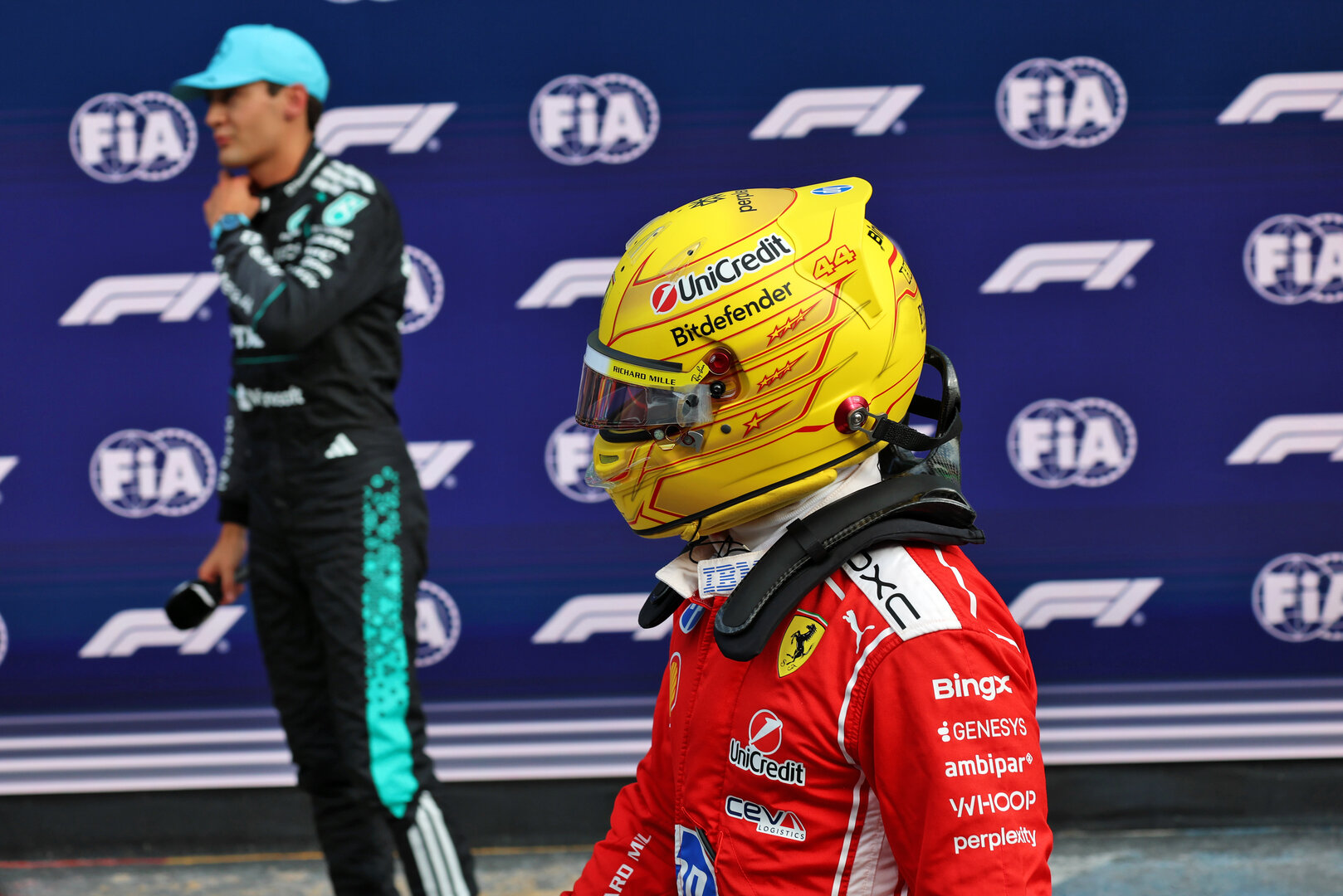 GP OLANDA, Lewis Hamilton (GBR) Ferrari in Sprint qualifying parc ferme.
21.08.2026. Formula 1 World Championship, Rd 12, Dutch Grand Prix, Zandvoort, Netherlands, Sprint Qualifiche Day.
- www.xpbimages.com, EMail: requests@xpbimages.com © Copyright: Batchelor / XPB Images