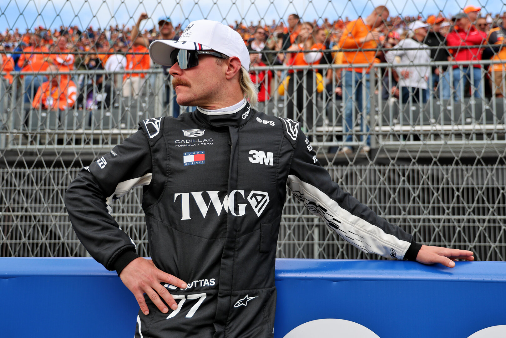 GP OLANDA, Valtteri Bottas (FIN) Cadillac Formula 1 Team on the grid.
22.08.2026. Formula 1 World Championship, Rd 12, Dutch Grand Prix, Zandvoort, Netherlands, Sprint e Qualifiche Day.
- www.xpbimages.com, EMail: requests@xpbimages.com © Copyright: Batchelor / XPB Images