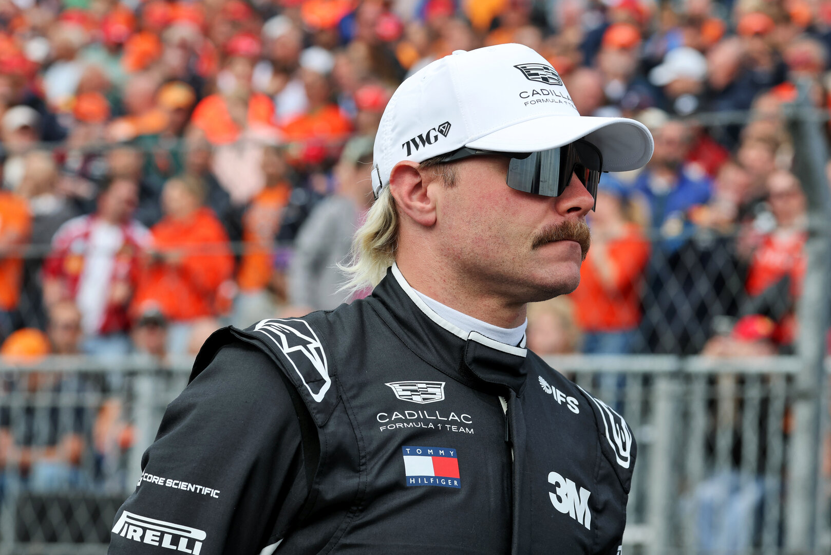 GP OLANDA, Valtteri Bottas (FIN) Cadillac Formula 1 Team on the grid.
22.08.2026. Formula 1 World Championship, Rd 12, Dutch Grand Prix, Zandvoort, Netherlands, Sprint e Qualifiche Day.
- www.xpbimages.com, EMail: requests@xpbimages.com © Copyright: Moy / XPB Images