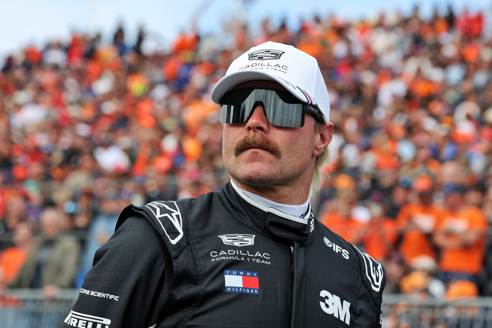 GP OLANDA, Valtteri Bottas (FIN) Cadillac Formula 1 Team on the grid.
22.08.2026. Formula 1 World Championship, Rd 12, Dutch Grand Prix, Zandvoort, Netherlands, Sprint e Qualifiche Day.
- www.xpbimages.com, EMail: requests@xpbimages.com © Copyright: Moy / XPB Images