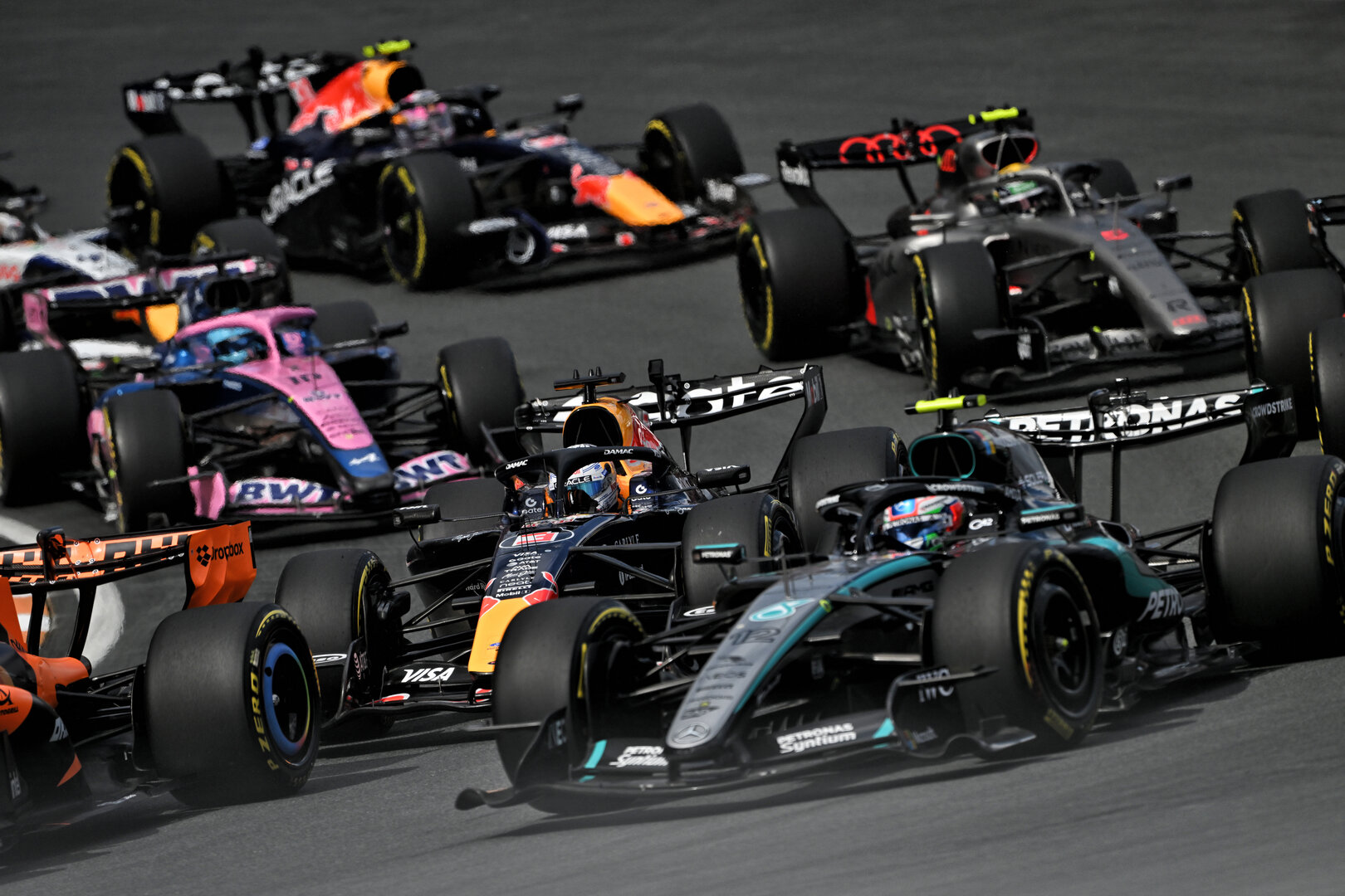 GP OLANDA, Max Verstappen (NLD) Red Bull Racing RB22 at the partenza of the race.
22.08.2026. Formula 1 World Championship, Rd 12, Dutch Grand Prix, Zandvoort, Netherlands, Sprint e Qualifiche Day.
- www.xpbimages.com, EMail: requests@xpbimages.com © Copyright: Price / XPB Images