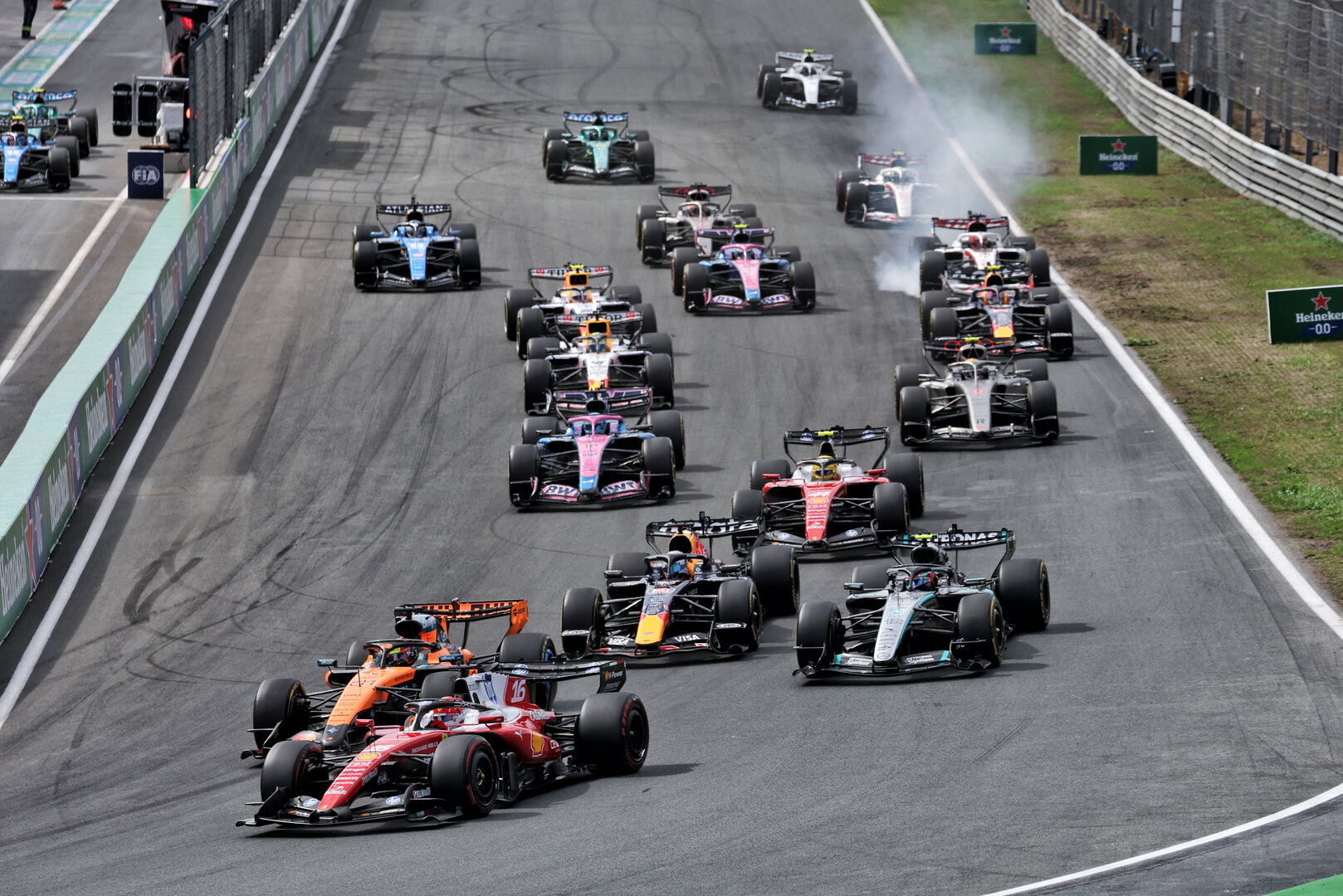 GP OLANDA, Charles Leclerc (MON) Ferrari SF-26 at the partenza of the race.
22.08.2026. Formula 1 World Championship, Rd 12, Dutch Grand Prix, Zandvoort, Netherlands, Sprint e Qualifiche Day.
- www.xpbimages.com, EMail: requests@xpbimages.com © Copyright: Moy / XPB Images