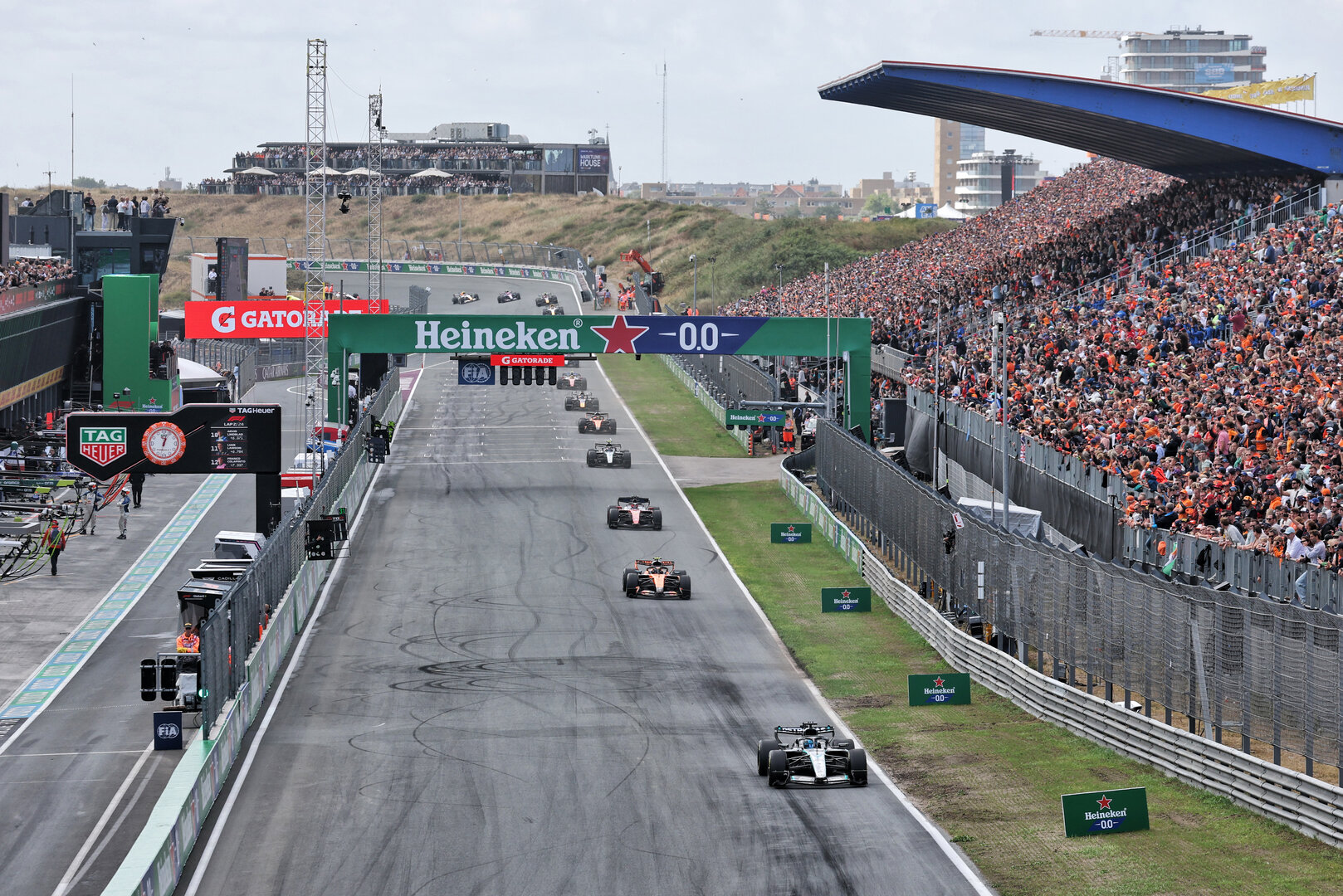 GP OLANDA, George Russell (GBR) Mercedes AMG Formula One Team W17.
22.08.2026. Formula 1 World Championship, Rd 12, Dutch Grand Prix, Zandvoort, Netherlands, Sprint e Qualifiche Day.
- www.xpbimages.com, EMail: requests@xpbimages.com © Copyright: Moy / XPB Images