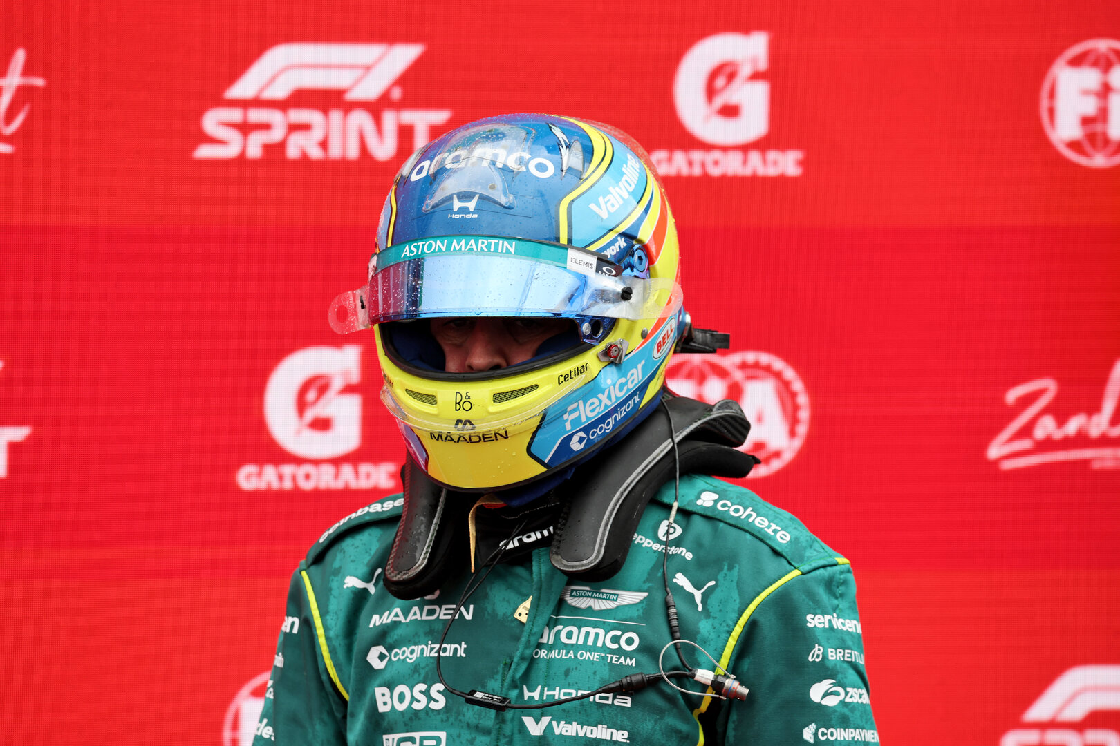GP OLANDA, Fernando Alonso (ESP) Aston Martin F1 Team in Sprint parc ferme.
22.08.2026. Formula 1 World Championship, Rd 12, Dutch Grand Prix, Zandvoort, Netherlands, Sprint e Qualifiche Day.
- www.xpbimages.com, EMail: requests@xpbimages.com © Copyright: Moy / XPB Images