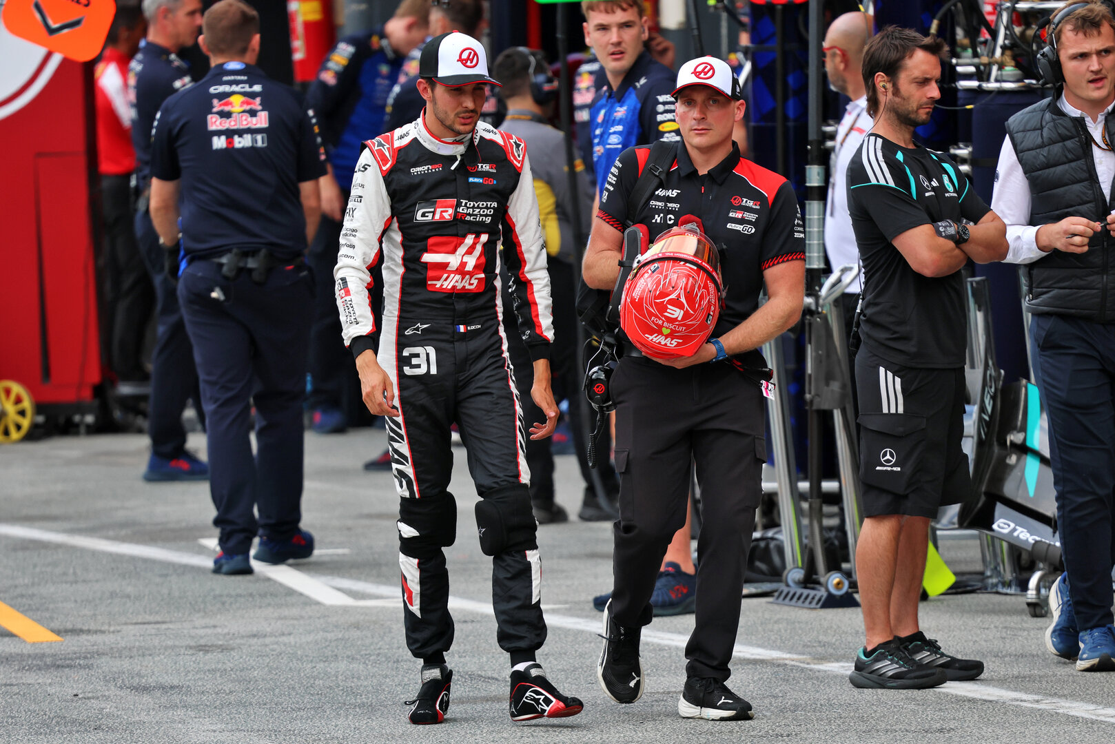GP OLANDA, Esteban Ocon (FRA) Haas F1 Team.
22.08.2026. Formula 1 World Championship, Rd 12, Dutch Grand Prix, Zandvoort, Netherlands, Sprint e Qualifiche Day.
- www.xpbimages.com, EMail: requests@xpbimages.com © Copyright: Batchelor / XPB Images