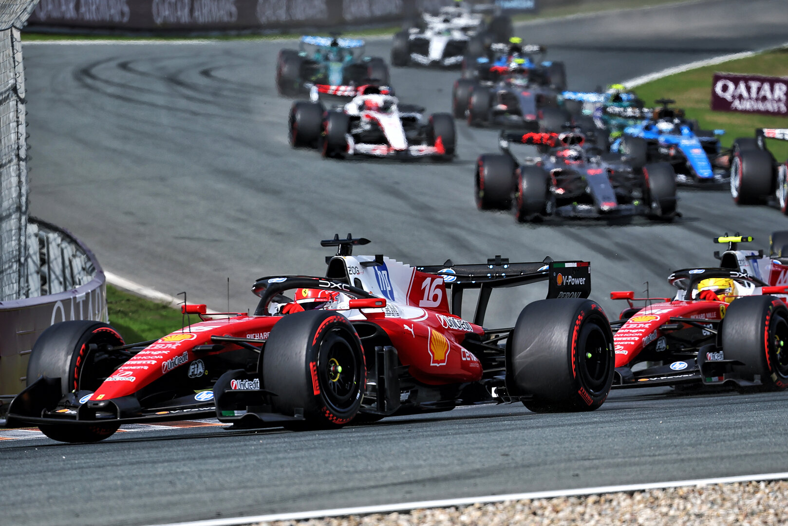 GP OLANDA, Charles Leclerc (MON) Ferrari SF-26 at the repartenza of the race.
23.08.2026. Formula 1 World Championship, Rd 12, Dutch Grand Prix, Zandvoort, Netherlands, Gara Day.
- www.xpbimages.com, EMail: requests@xpbimages.com © Copyright: Bearne / XPB Images