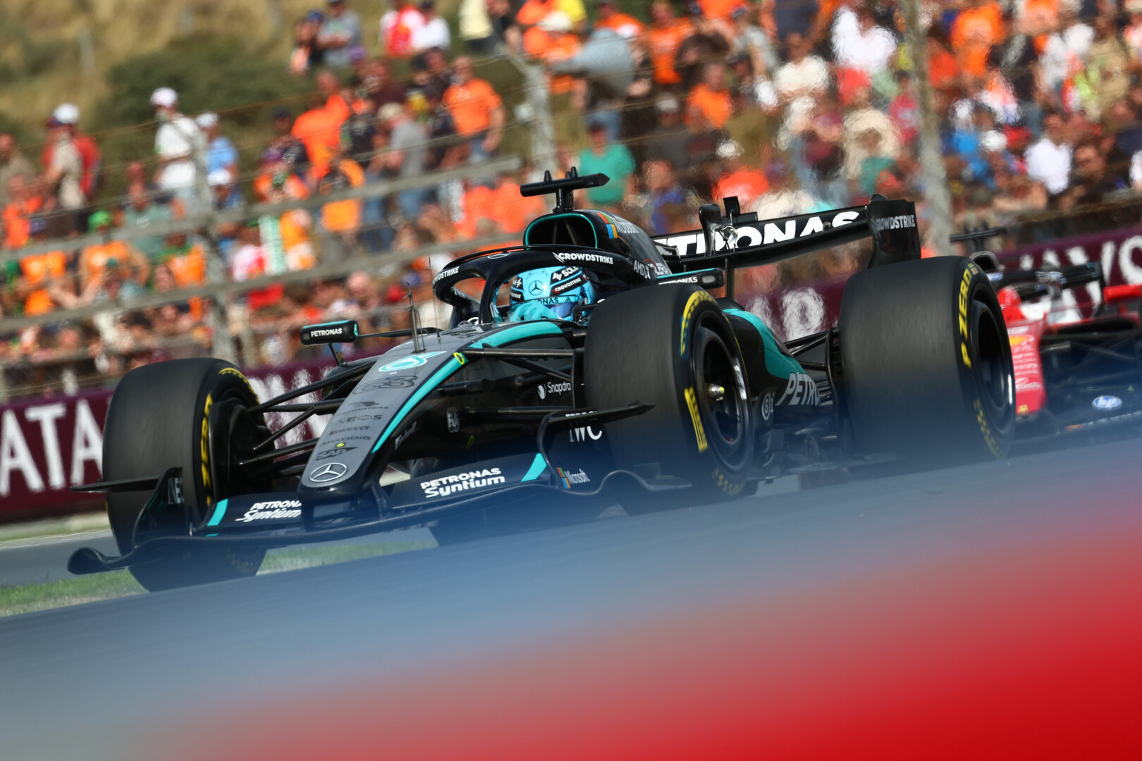 GP OLANDA, George Russell (GBR) Mercedes AMG Formula One Team W17.
23.08.2026. Formula 1 World Championship, Rd 12, Dutch Grand Prix, Zandvoort, Netherlands, Gara Day.
- www.xpbimages.com, EMail: requests@xpbimages.com © Copyright: Bearne / XPB Images