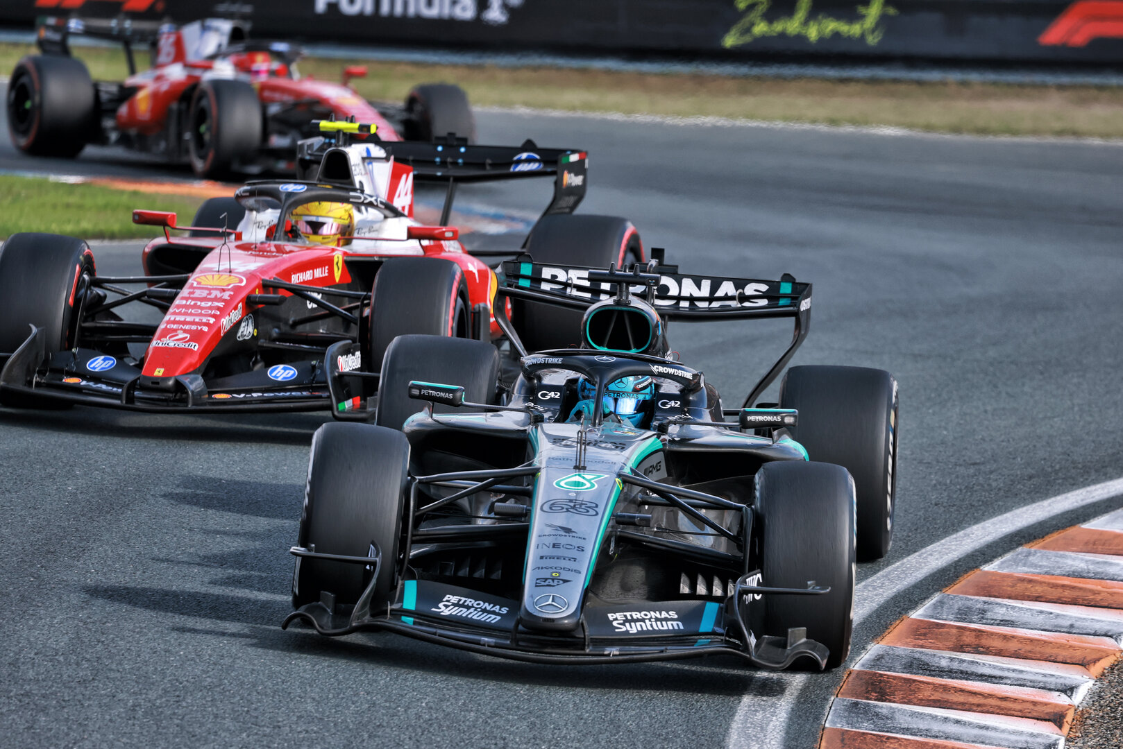 GP OLANDA, George Russell (GBR) Mercedes AMG Formula One Team W17.
23.08.2026. Formula 1 World Championship, Rd 12, Dutch Grand Prix, Zandvoort, Netherlands, Gara Day.
- www.xpbimages.com, EMail: requests@xpbimages.com © Copyright: Charniaux / XPB Images