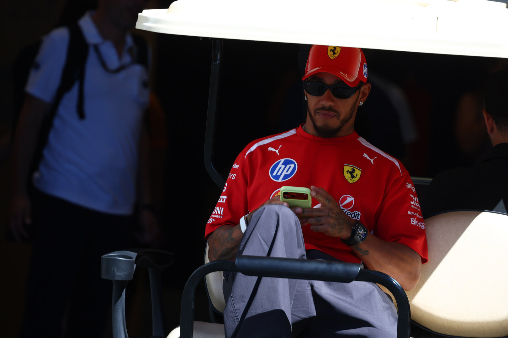 GP SPAGNA, Lewis Hamilton (GBR) Ferrari. 
10.09.2026. Formula 1 World Championship, Rd 14, Spanish Grand Prix, Madrid, Spain, Preparation Day.
- www.xpbimages.com, EMail: requests@xpbimages.com © Copyright: Bearne / XPB Images