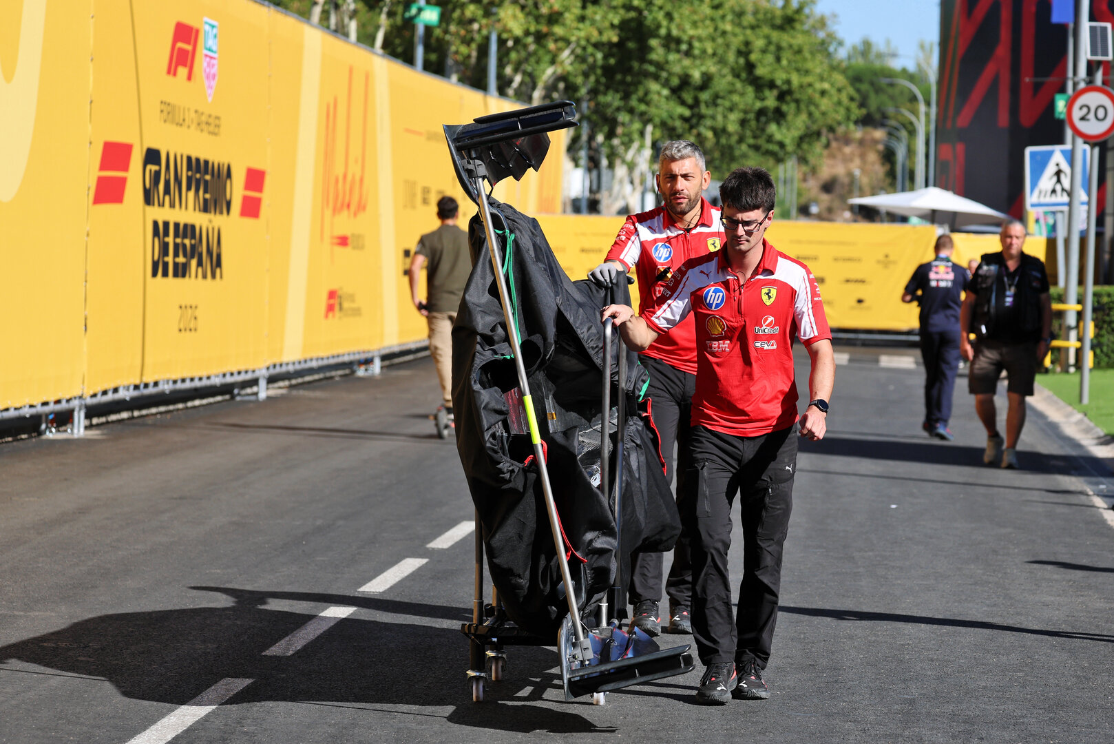 GP SPAGNA, Ferrari in the paddock.
12.09.2026. Formula 1 World Championship, Rd 14, Spanish Grand Prix, Madrid, Spain, Qualifiche Day.
- www.xpbimages.com, EMail: requests@xpbimages.com © Copyright: Moy / XPB Images