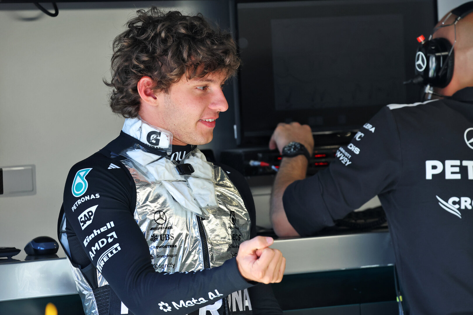 GP SPAGNA, Andrea Kimi Antonelli (ITA) Mercedes AMG Formula One Team.
12.09.2026. Formula 1 World Championship, Rd 14, Spanish Grand Prix, Madrid, Spain, Qualifiche Day.
- www.xpbimages.com, EMail: requests@xpbimages.com © Copyright: Batchelor / XPB Images