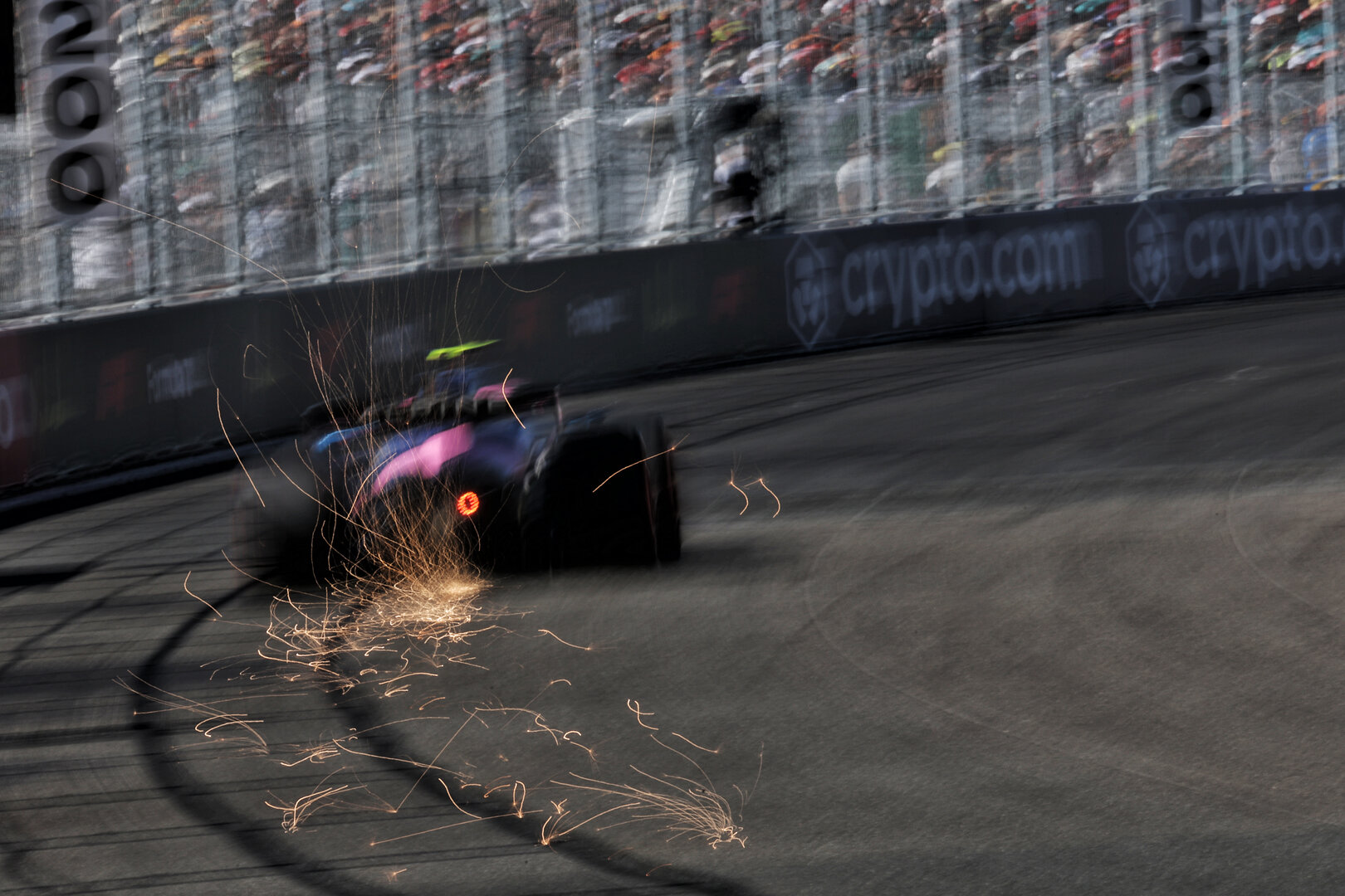 GP SPAGNA, Franco Colapinto (ARG) Alpine F1 Team A526 sends sparks flying.
12.09.2026. Formula 1 World Championship, Rd 14, Spanish Grand Prix, Madrid, Spain, Qualifiche Day.
- www.xpbimages.com, EMail: requests@xpbimages.com © Copyright: Moy / XPB Images