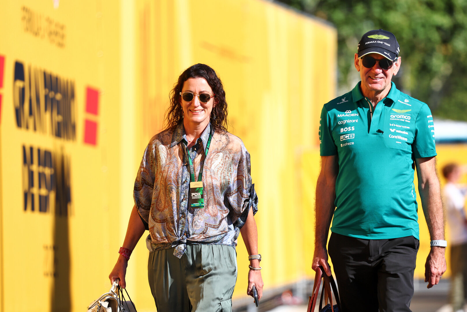 GP SPAGNA, (L to R): Amanda Newey (GBR) with her husband Adrian Newey (GBR) Aston Martin F1 Team, Team Principal.
13.09.2026. Formula 1 World Championship, Rd 14, Spanish Grand Prix, Madrid, Spain, Gara Day.
- www.xpbimages.com, EMail: requests@xpbimages.com © Copyright: Moy / XPB Images