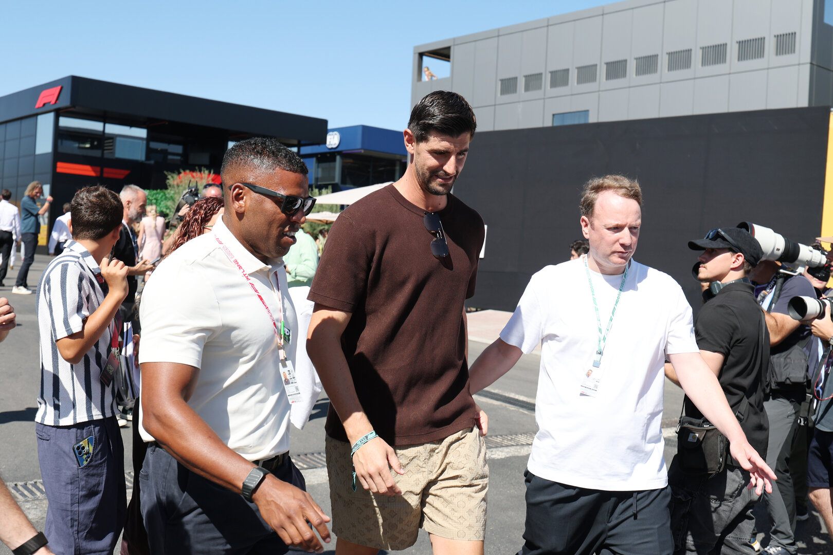 GP SPAGNA, Thibaut Courtois (BEL) Real Madrid Goalkeeper.
13.09.2026. Formula 1 World Championship, Rd 14, Spanish Grand Prix, Madrid, Spain, Gara Day.
- www.xpbimages.com, EMail: requests@xpbimages.com © Copyright: Moy / XPB Images