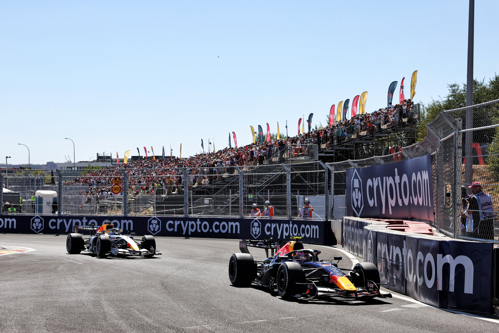 GP SPAGNA, Liam Lawson (NZL) Red Bull Racing RB22.
13.09.2026. Formula 1 World Championship, Rd 14, Spanish Grand Prix, Madrid, Spain, Gara Day.
- www.xpbimages.com, EMail: requests@xpbimages.com © Copyright: Bearne / XPB Images