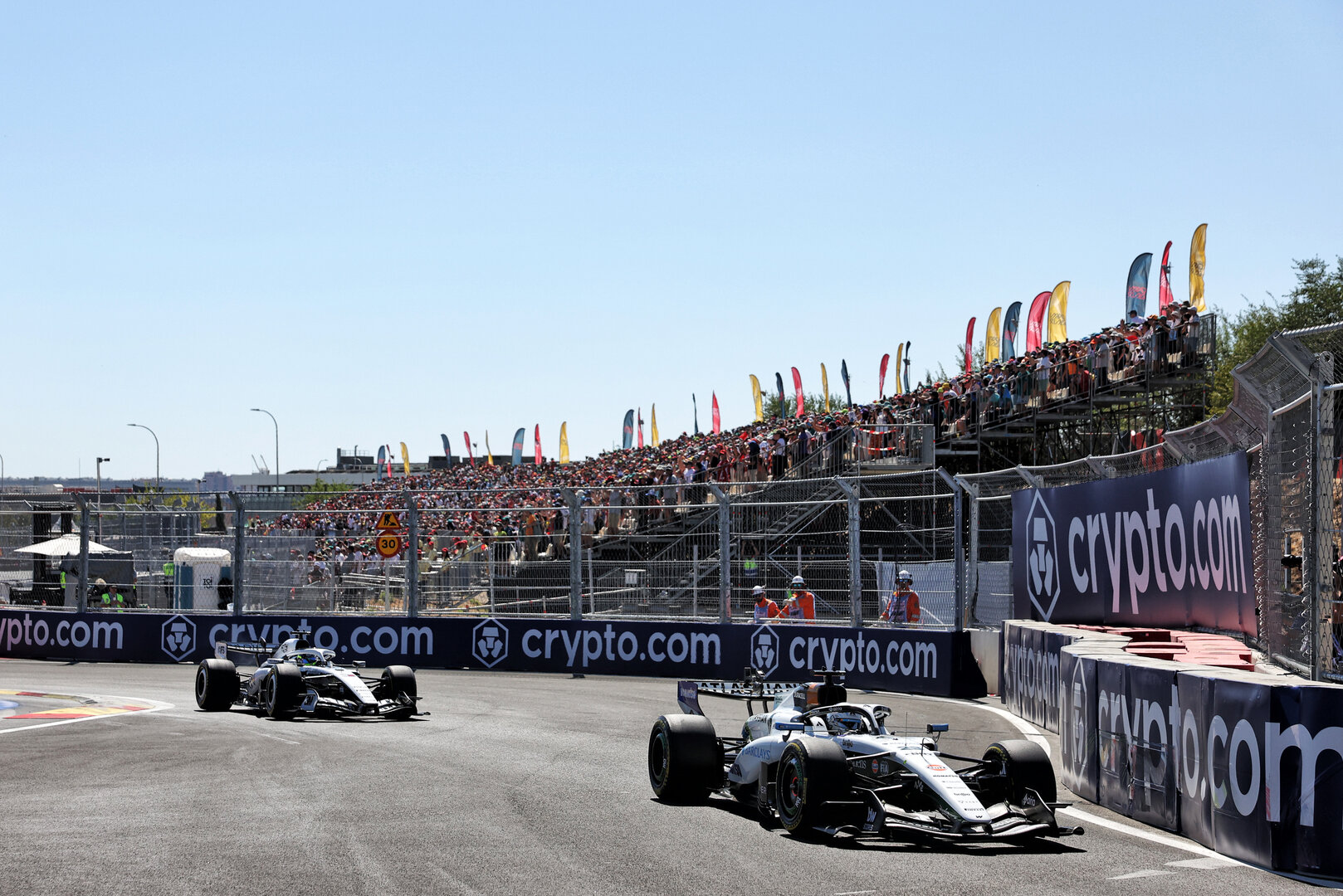 GP SPAGNA, Alexander Albon (THA) Williams F1 Team FW48.
13.09.2026. Formula 1 World Championship, Rd 14, Spanish Grand Prix, Madrid, Spain, Gara Day.
- www.xpbimages.com, EMail: requests@xpbimages.com © Copyright: Bearne / XPB Images
