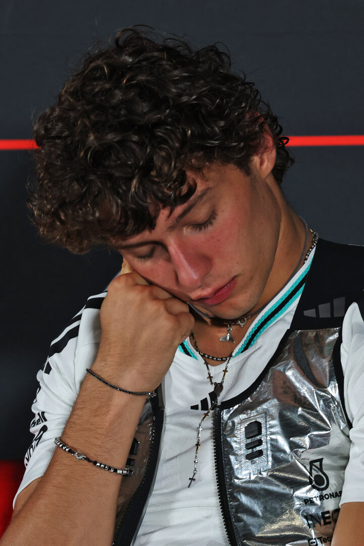 GP SPAGNA, Andrea Kimi Antonelli (ITA) Mercedes AMG Formula One Team in the post race FIA Press Conference.
13.09.2026. Formula 1 World Championship, Rd 14, Spanish Grand Prix, Madrid, Spain, Gara Day.
- www.xpbimages.com, EMail: requests@xpbimages.com © Copyright: Batchelor / XPB Images