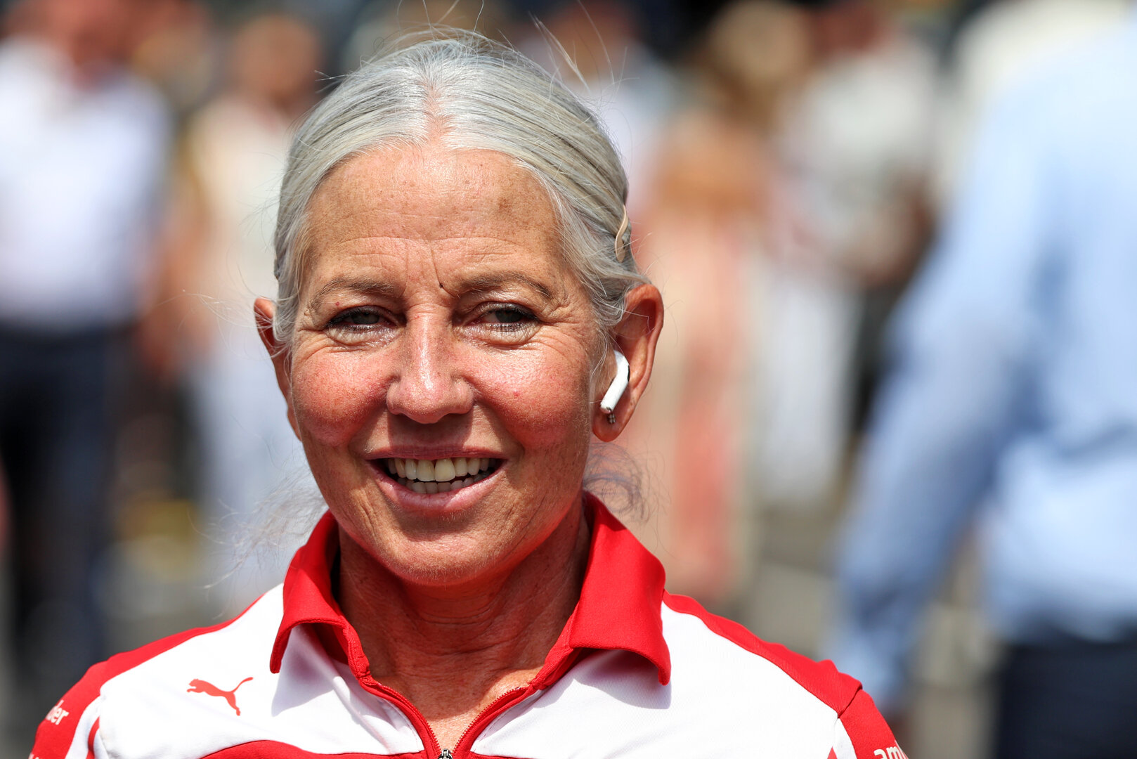 GP UNGHERIA, Angela Cullen (NZL) Ferrari Physiotherapist.
26.07.2026. Formula 1 World Championship, Rd 11, Hungarian Grand Prix, Budapest, Hungary, Gara Day.
 - www.xpbimages.com, EMail: requests@xpbimages.com © Copyright: Rew / XPB Images