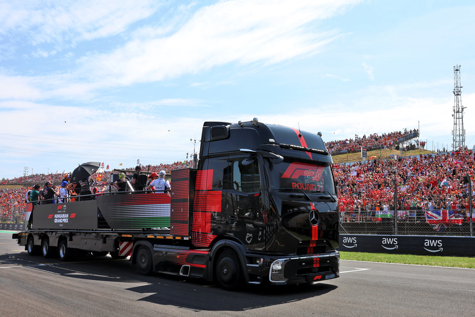 GP UNGHERIA, Drivers' Parade.
26.07.2026. Formula 1 World Championship, Rd 11, Hungarian Grand Prix, Budapest, Hungary, Gara Day.
 - www.xpbimages.com, EMail: requests@xpbimages.com © Copyright: Rew / XPB Images