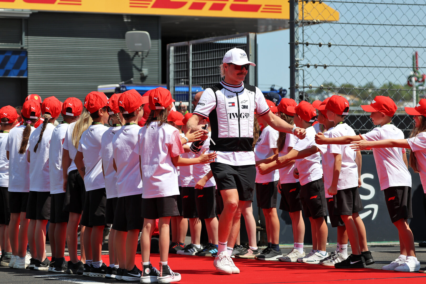 GP UNGHERIA, Valtteri Bottas (FIN) Cadillac Formula 1 Team on the drivers' parade.
26.07.2026. Formula 1 World Championship, Rd 11, Hungarian Grand Prix, Budapest, Hungary, Gara Day.
 - www.xpbimages.com, EMail: requests@xpbimages.com © Copyright: Rew / XPB Images