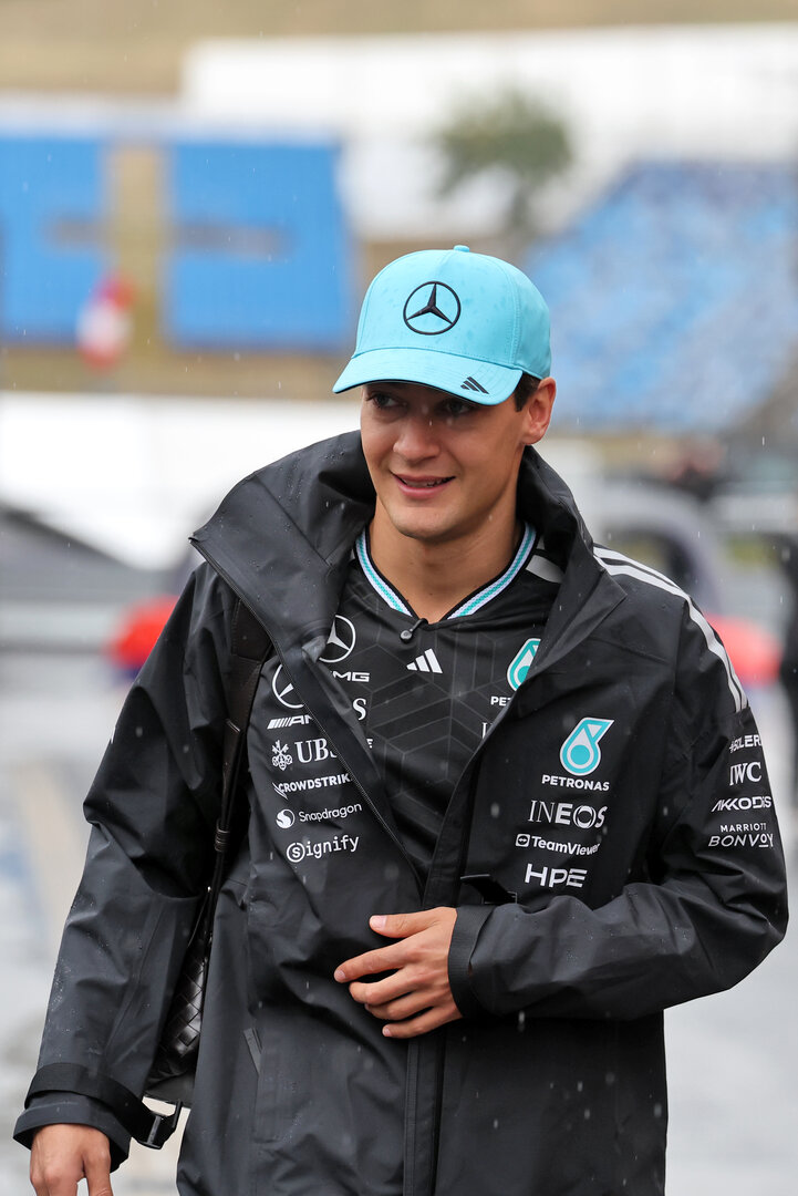 GP UNGHERIA, George Russell (GBR) Mercedes AMG Formula One Team.
23.07.2026. Formula 1 World Championship, Rd 11, Hungarian Grand Prix, Budapest, Hungary, Preparation Day.
- www.xpbimages.com, EMail: requests@xpbimages.com © Copyright: Moy / XPB Images