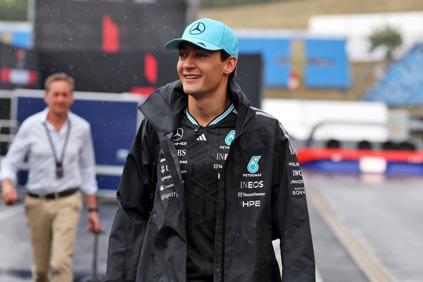 GP UNGHERIA, George Russell (GBR) Mercedes AMG Formula One Team.
23.07.2026. Formula 1 World Championship, Rd 11, Hungarian Grand Prix, Budapest, Hungary, Preparation Day.
- www.xpbimages.com, EMail: requests@xpbimages.com © Copyright: Moy / XPB Images
