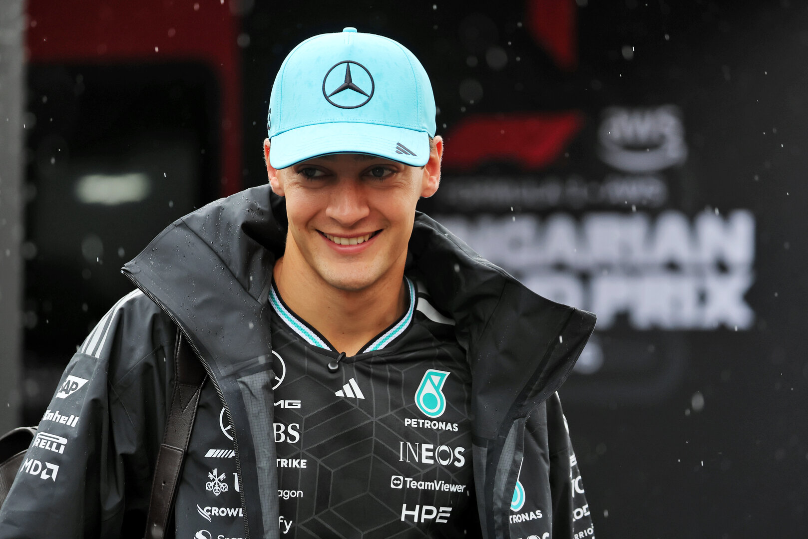 GP UNGHERIA, George Russell (GBR) Mercedes AMG Formula One Team.
23.07.2026. Formula 1 World Championship, Rd 11, Hungarian Grand Prix, Budapest, Hungary, Preparation Day.
- www.xpbimages.com, EMail: requests@xpbimages.com © Copyright: Moy / XPB Images