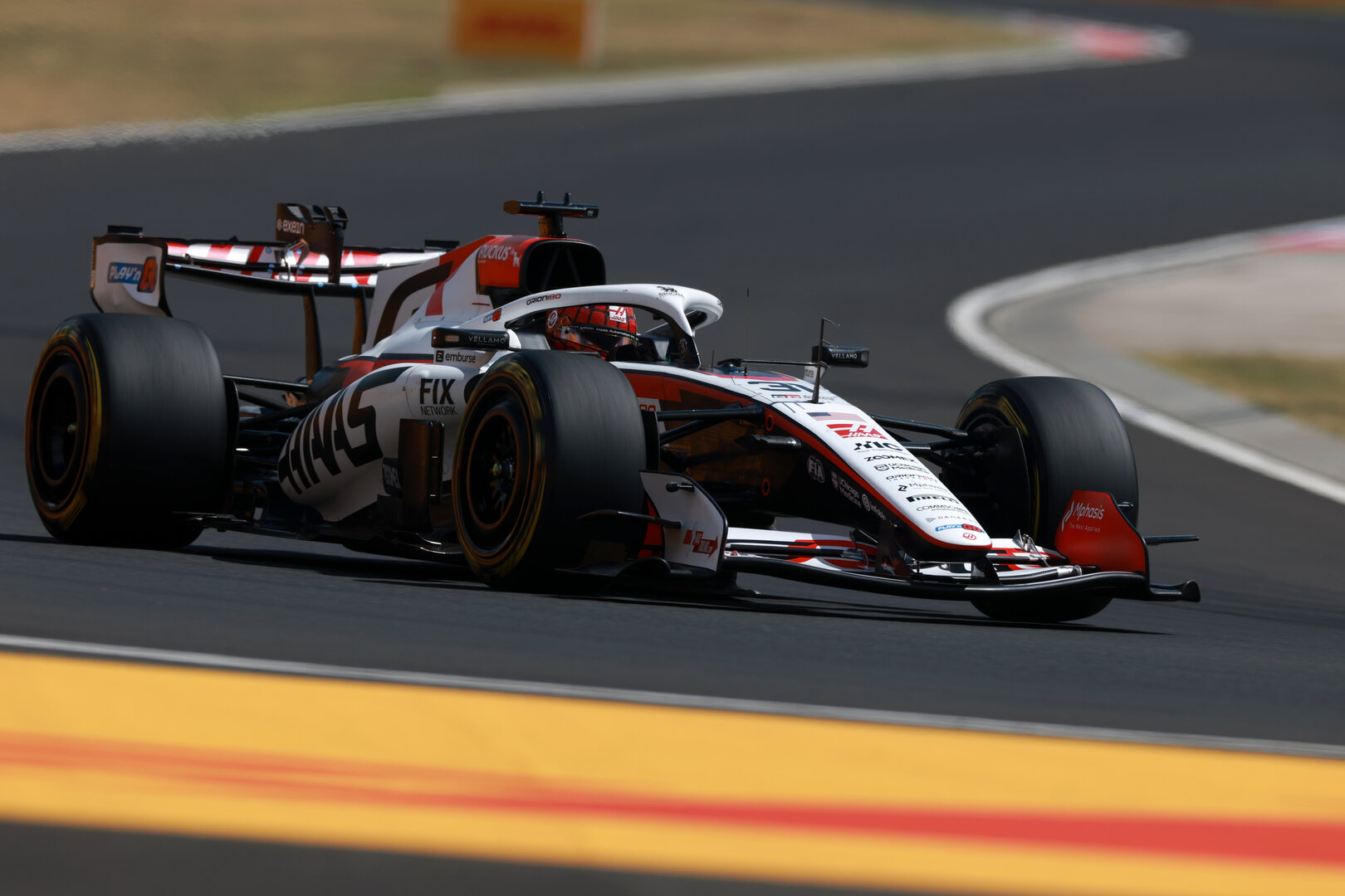 GP UNGHERIA, Esteban Ocon (FRA) Haas F1 Team VF-26.
24.07.2026. Formula 1 World Championship, Rd 11, Hungarian Grand Prix, Budapest, Hungary, Practice Day.
- www.xpbimages.com, EMail: requests@xpbimages.com © Copyright: Charniaux / XPB Images