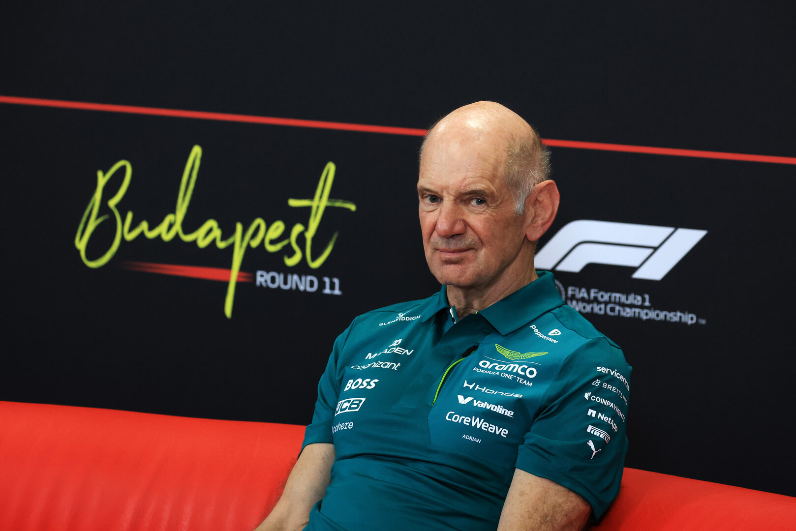 GP UNGHERIA, Adrian Newey (GBR) Aston Martin F1 Team, Team Principal in the FIA Press Conference.
24.07.2026. Formula 1 World Championship, Rd 11, Hungarian Grand Prix, Budapest, Hungary, Practice Day.
- www.xpbimages.com, EMail: requests@xpbimages.com © Copyright: Moy / XPB Images