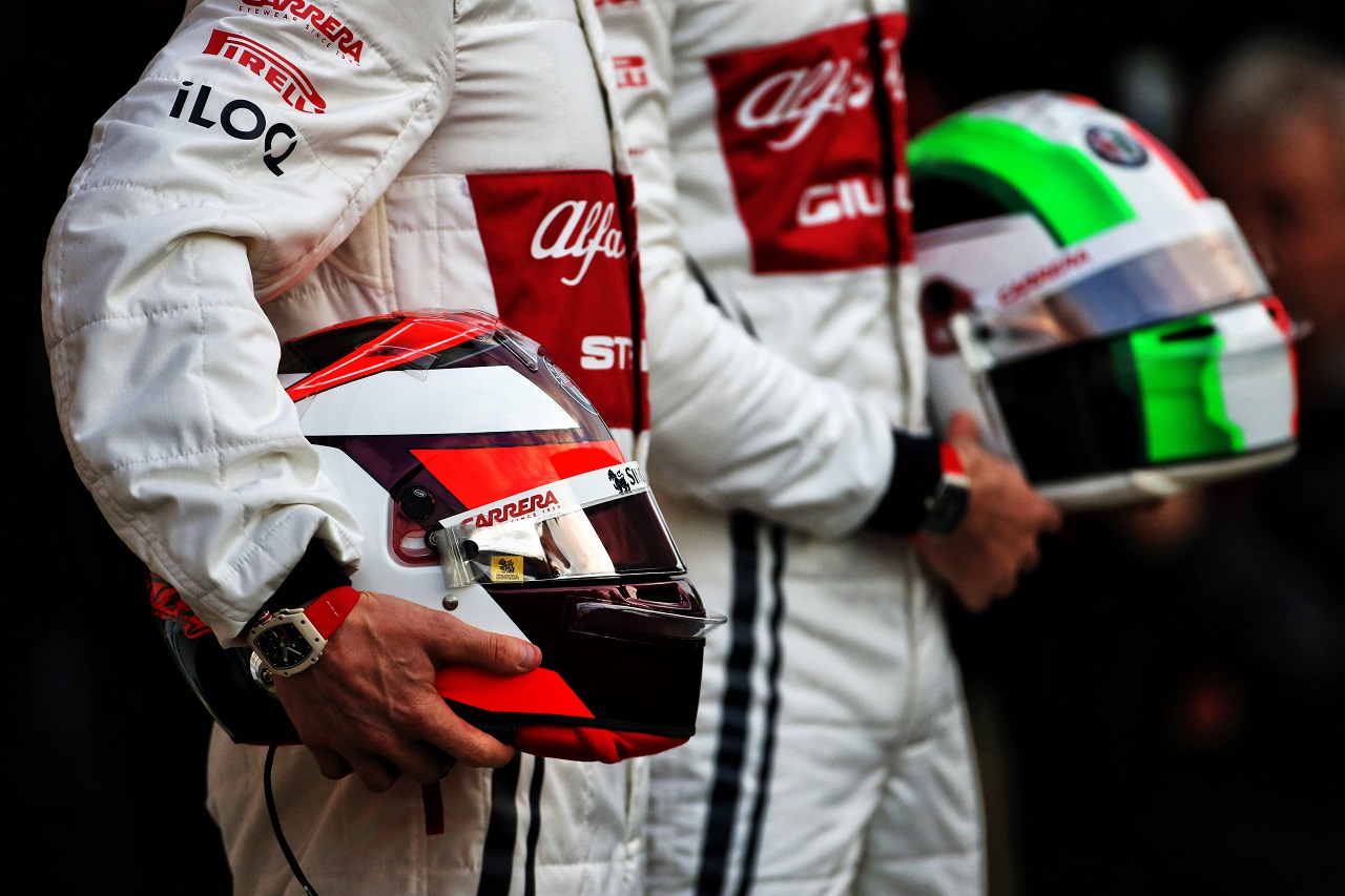 The helmet of Kimi Raikkonen (FIN) Alfa Romeo Racing.
18.02.2019.