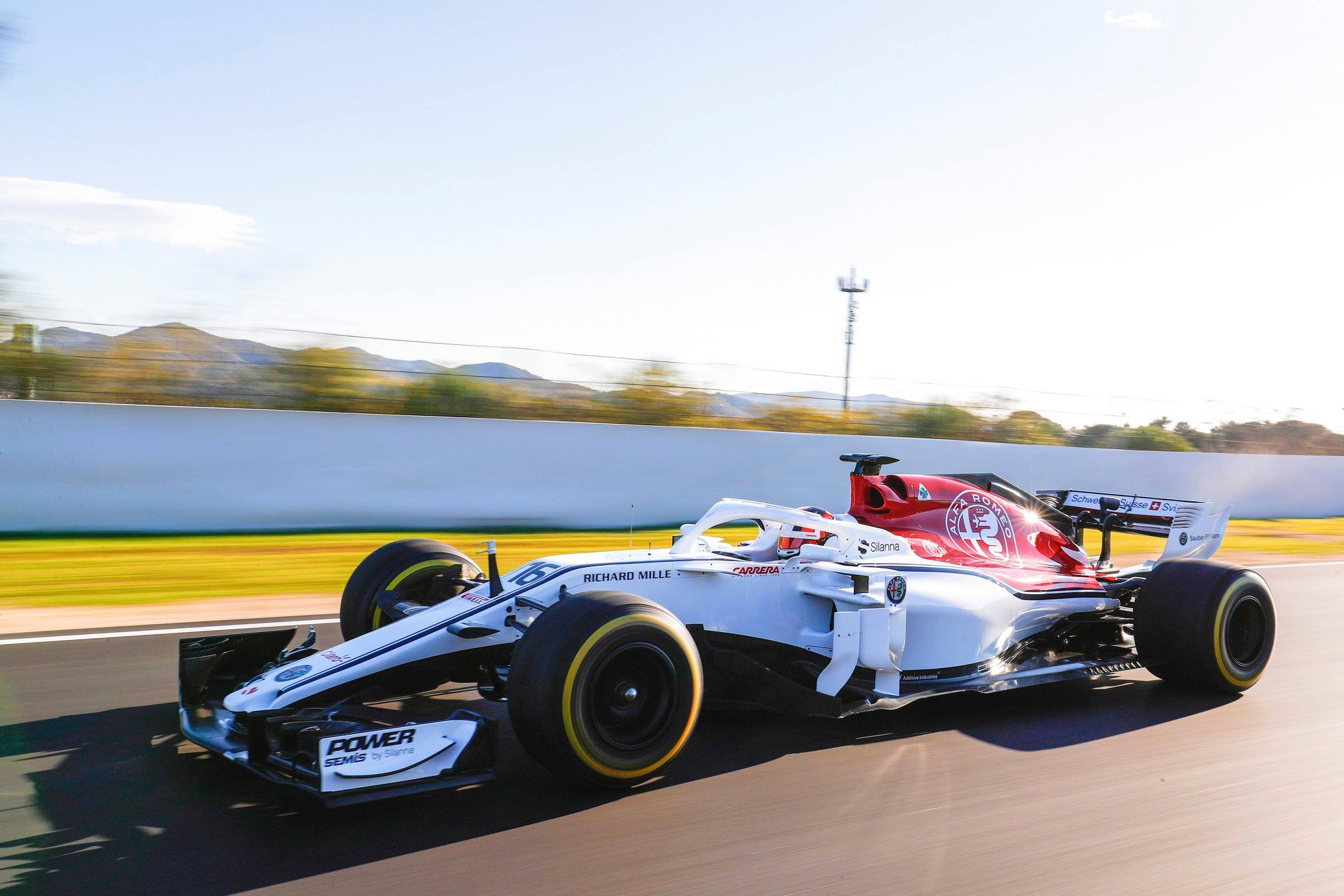 Alfa Romero Sauber C37 - Filming Day Barcellona