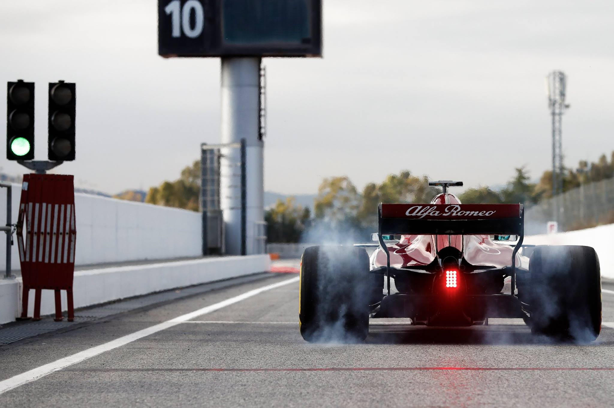 Alfa Romero Sauber C37 - Filming Day Barcellona