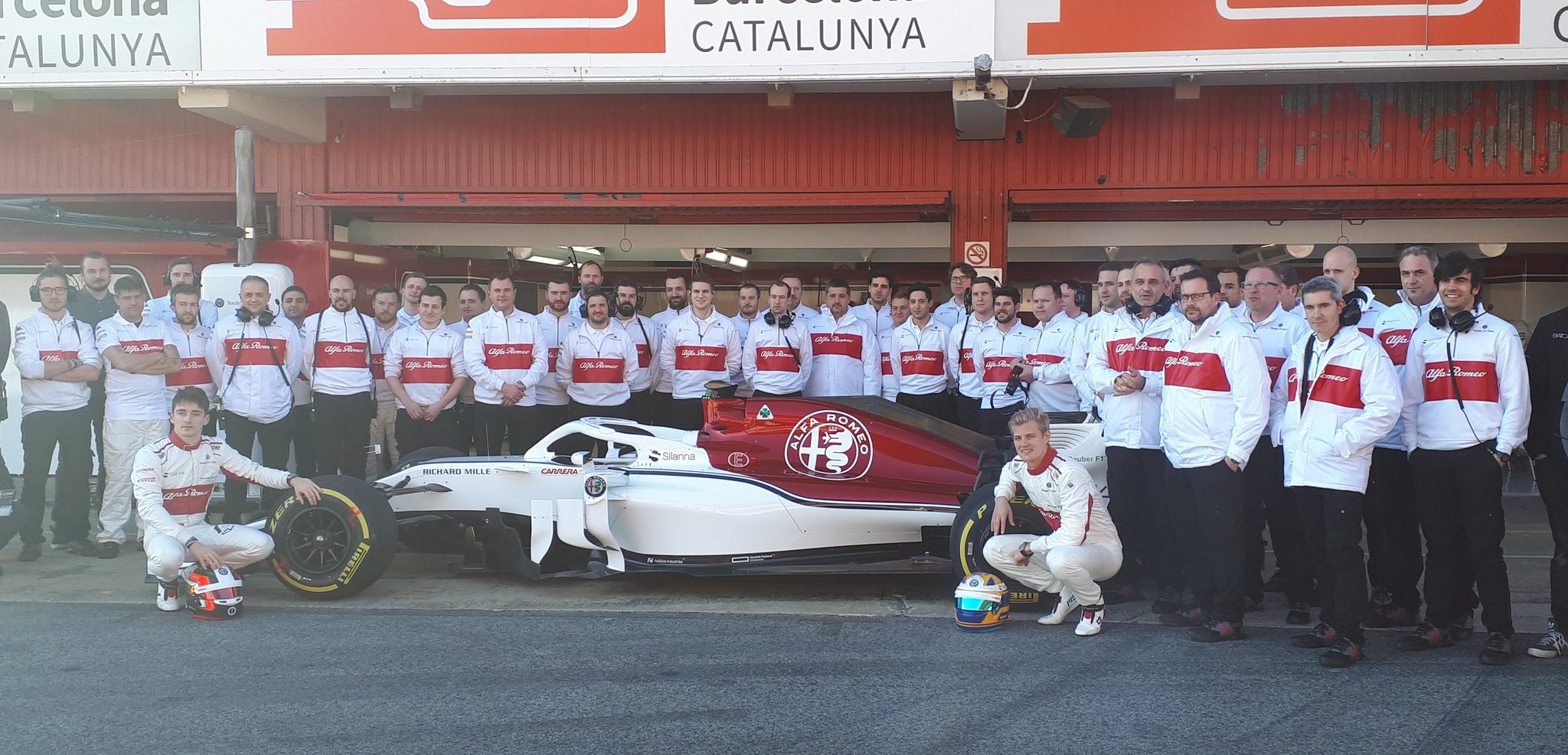 Alfa Romero Sauber C37 - Filming Day Barcellona
