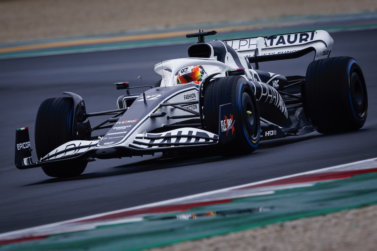 Yuki Tsunoda of Japan and Scuderia AlphaTauri performs during the filming day in Misano, Italy on February 15, 2022 // Samo Vidic / Red Bull Content Pool // SI202202200205 // Usage for editorial use only // 