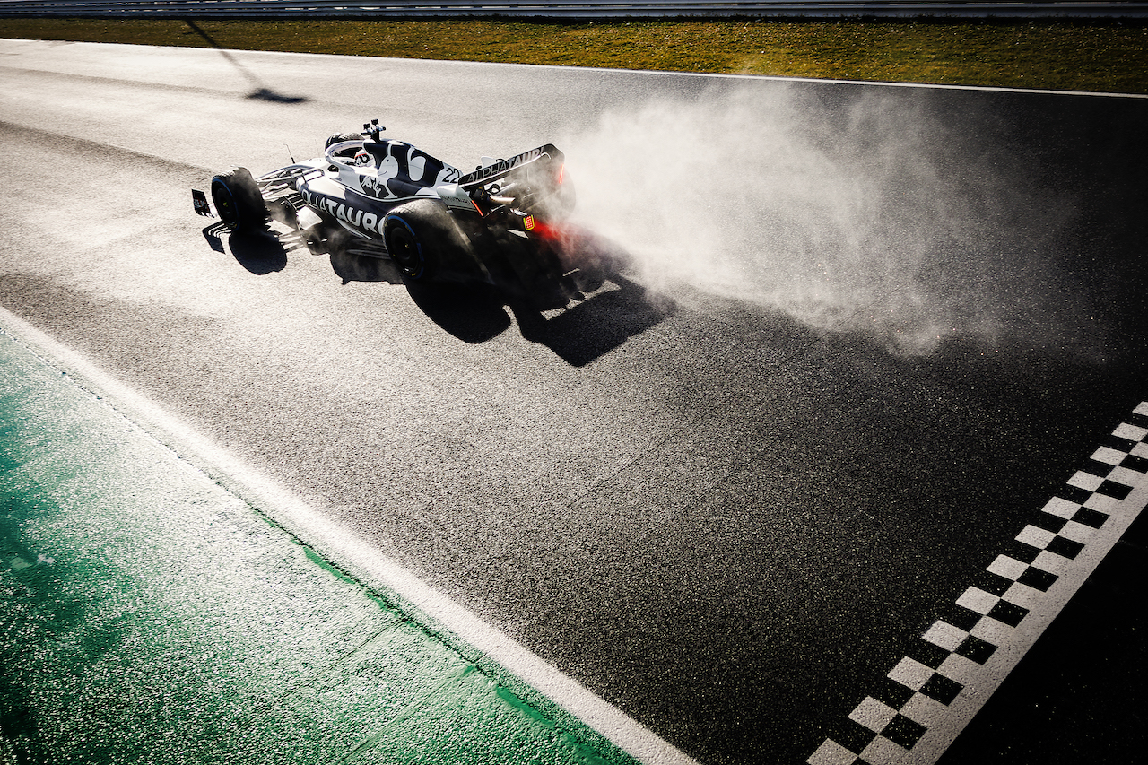Yuki Tsunoda of Japan and Scuderia AlphaTauri performs during the filming day in Misano, Italy on February 15, 2022 // Samo Vidic / Red Bull Content Pool // SI202202200163 // Usage for editorial use only // 