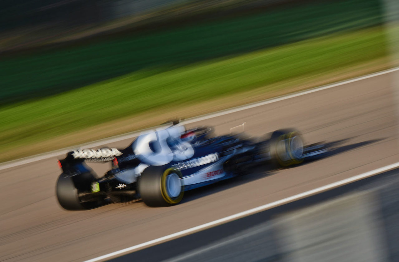 AlphaTauri, filming day ad Imola con la AT02