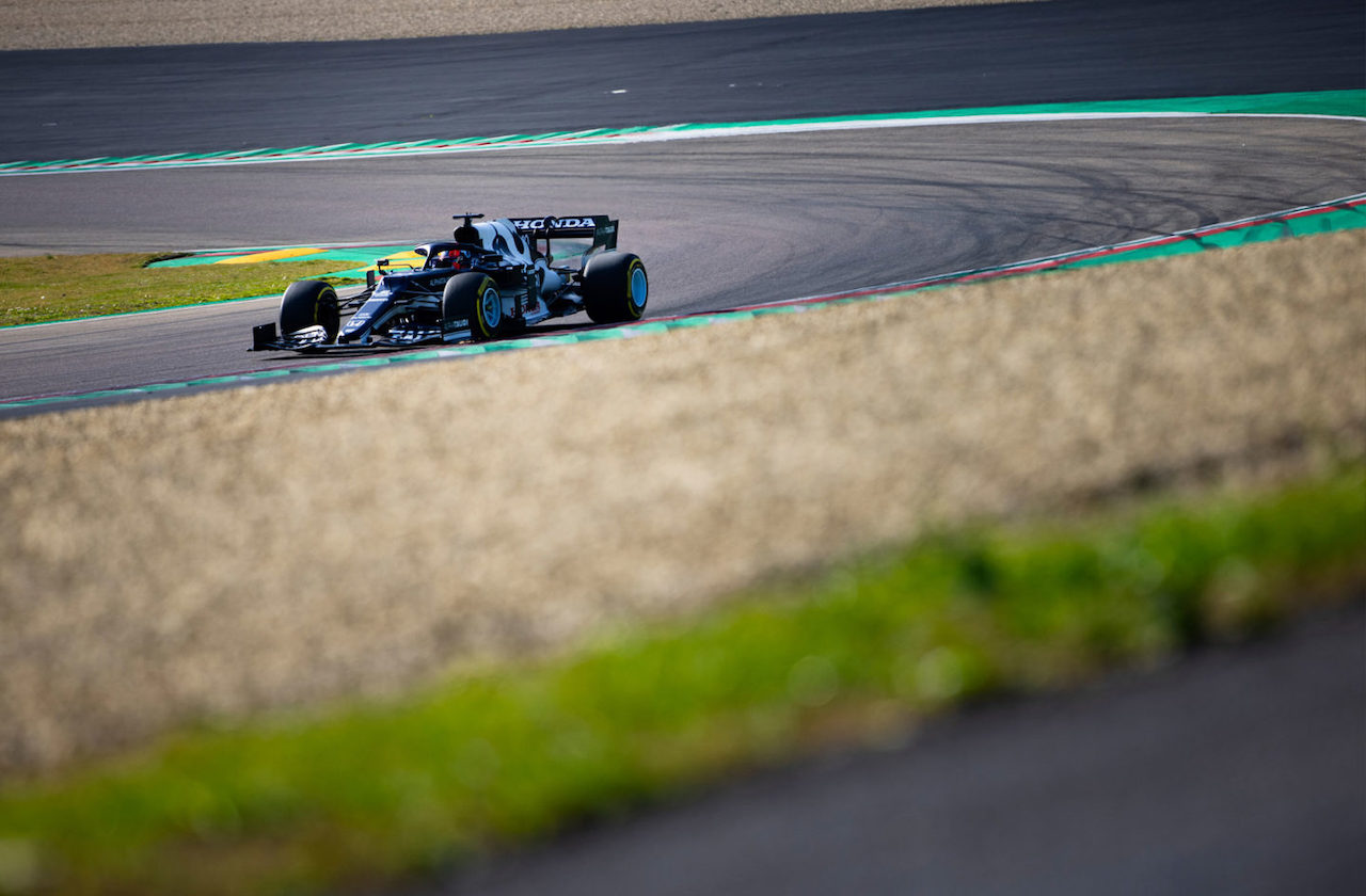AlphaTauri, filming day ad Imola con la AT02
