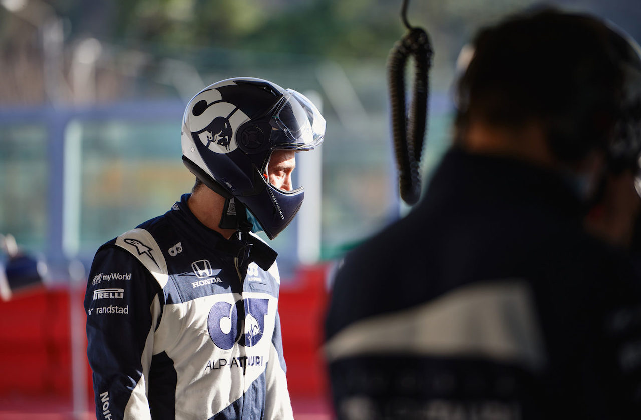 AlphaTauri, filming day ad Imola con la AT02