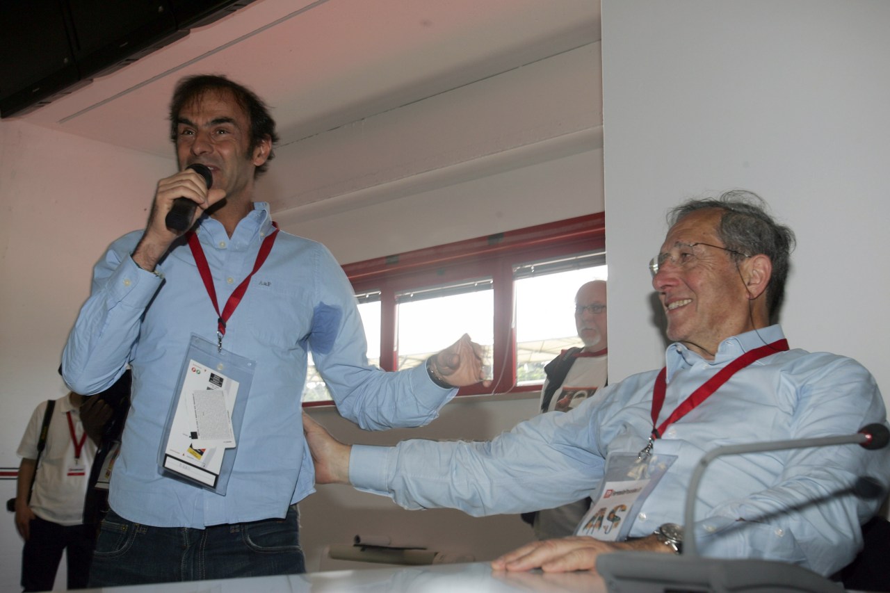 Press Conference:the evolution of safety in Formula one.Mauro Forghieri and Emanuele Pirro