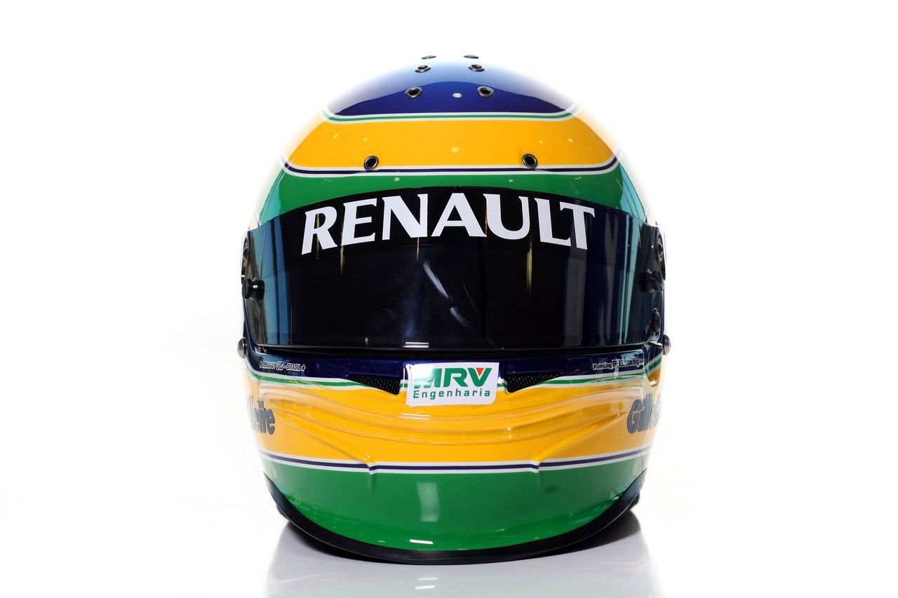 08.02.2012 Jerez, Spain,
Bruno Senna (VEN), Williams F1 Team helmet - Formula 1 Testing, day 1 - Formula 1 World Championship 