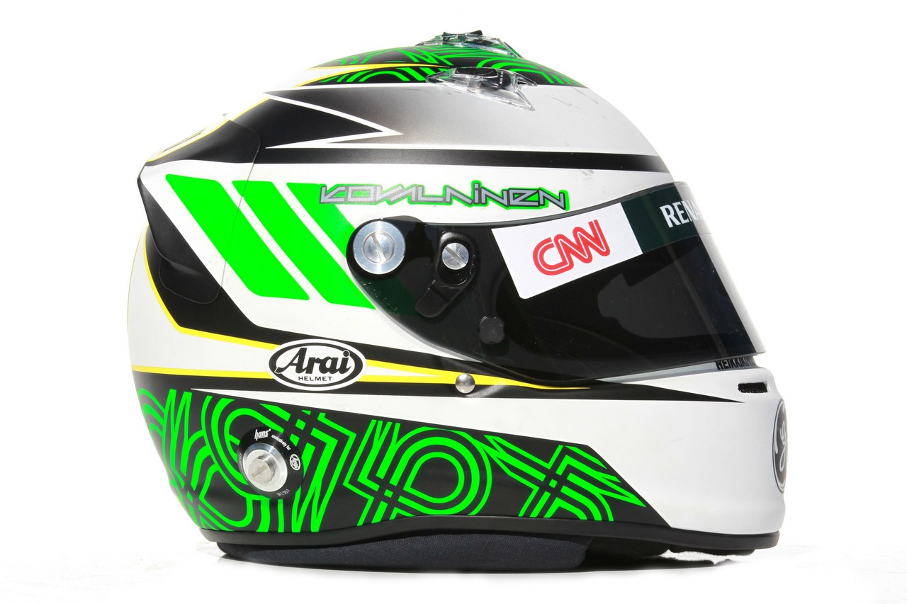 09.02.2012 Jerez, Spain,
Heikki Kovalainen (FIN), Caterham F1 Team helmet - Formula 1 Testing, day 1 - Formula 1 World Championship 