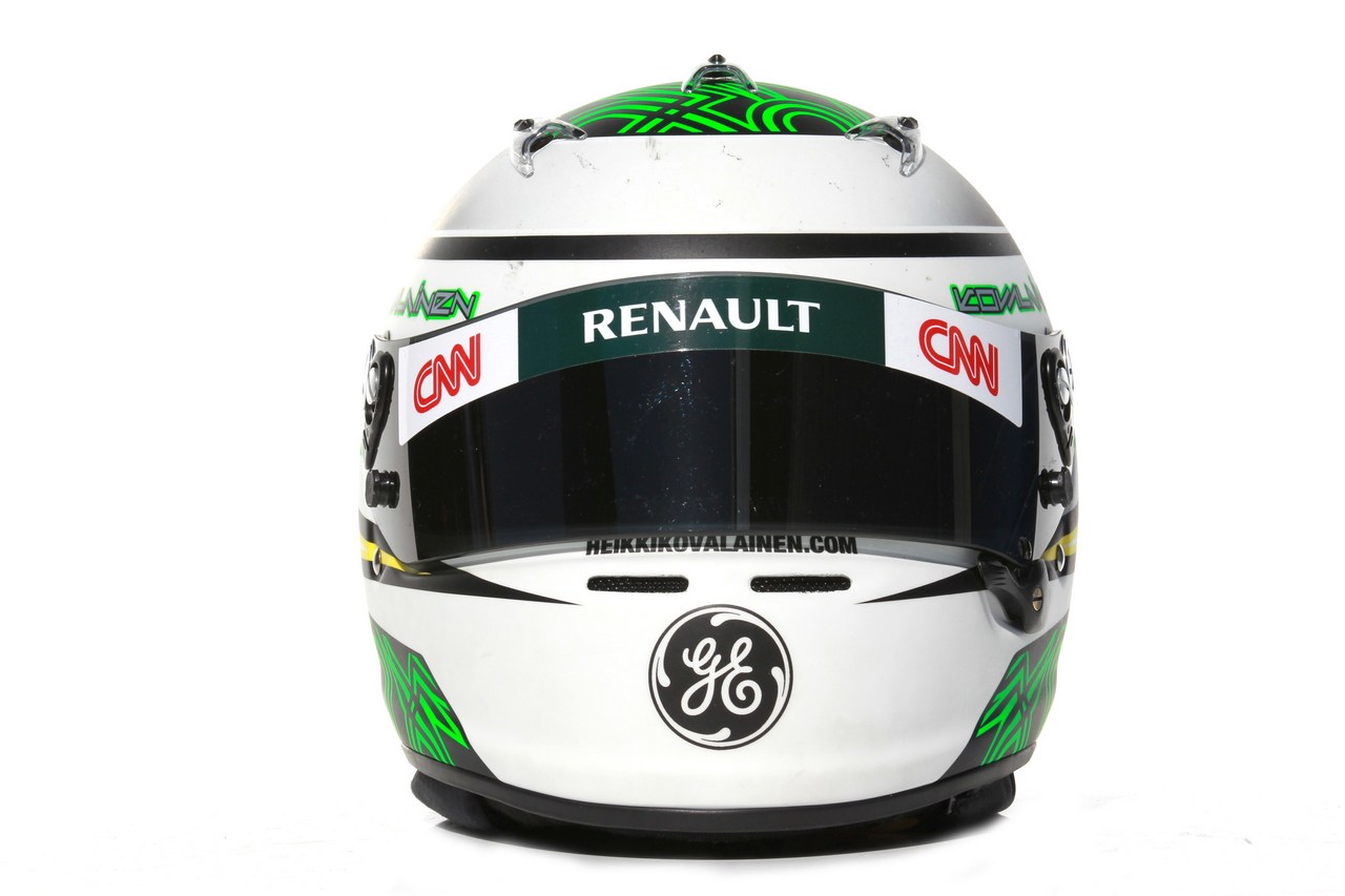 09.02.2012 Jerez, Spain,
Heikki Kovalainen (FIN), Caterham F1 Team helmet - Formula 1 Testing, day 1 - Formula 1 World Championship 