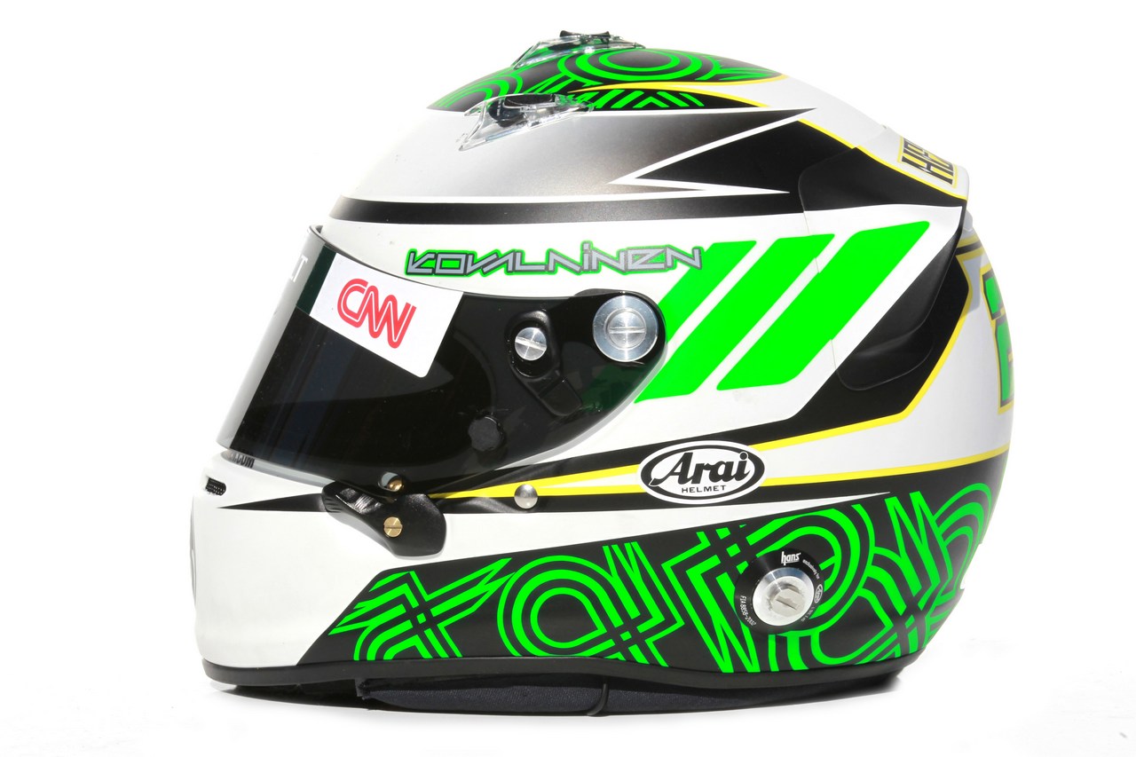 09.02.2012 Jerez, Spain,
Heikki Kovalainen (FIN), Caterham F1 Team helmet - Formula 1 Testing, day 1 - Formula 1 World Championship 