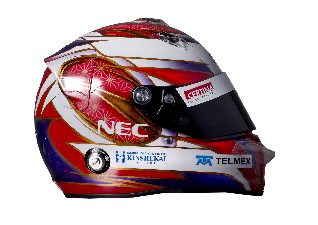 10.02.2012 Jerez, Spain,
Kamui Kobayashi (JAP), Sauber F1 Team helmet - Formula 1 Testing, day 1 - Formula 1 World Championship 