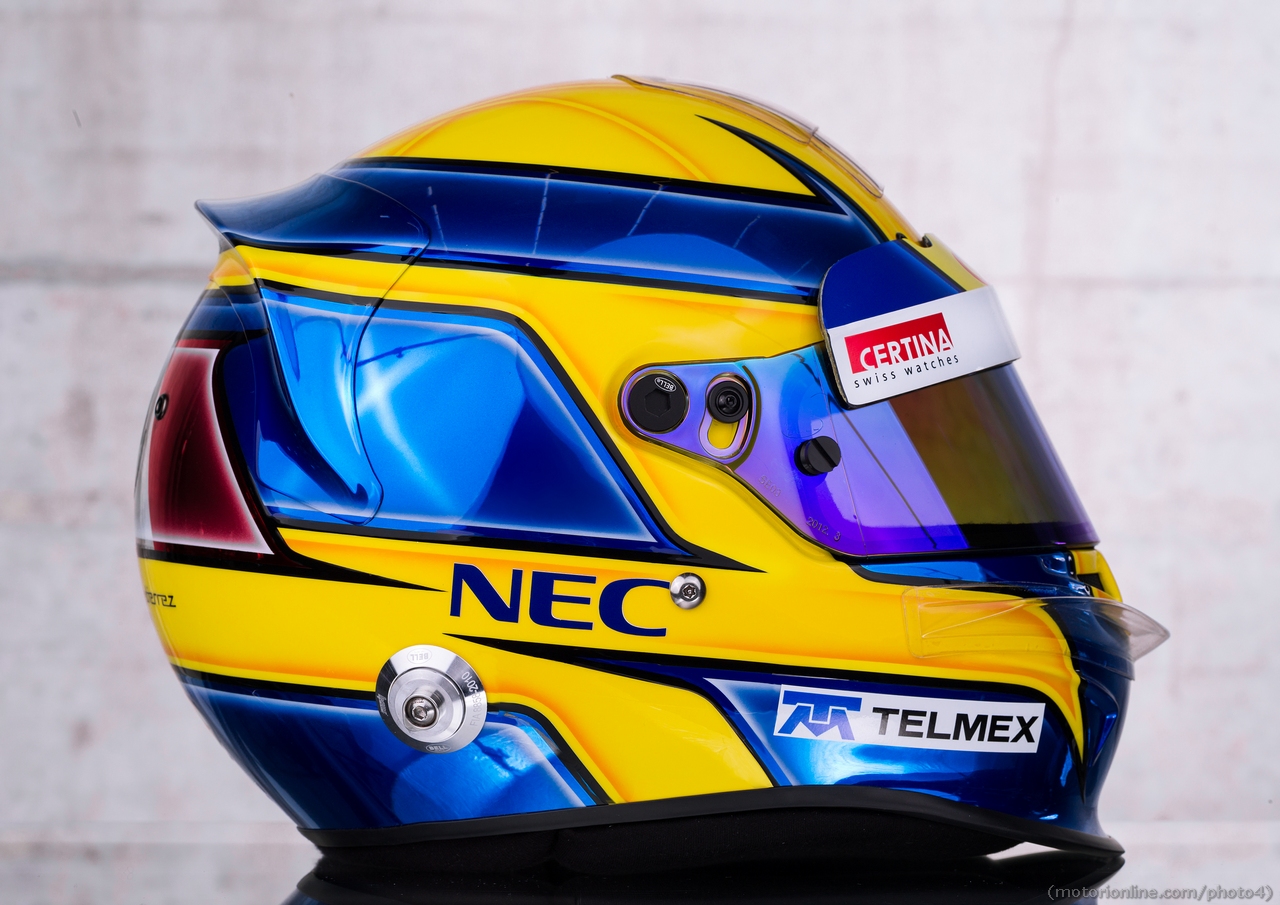 Esteban Gutierrez (MEX) Sauber, Helmet 
