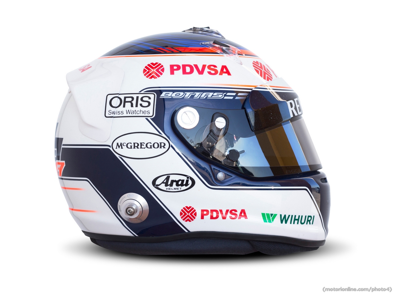 The helmet of Valtteri Bottas (FIN) Williams.
© Williams F1 editorial copyright free. Images must be credited to: Williams F1