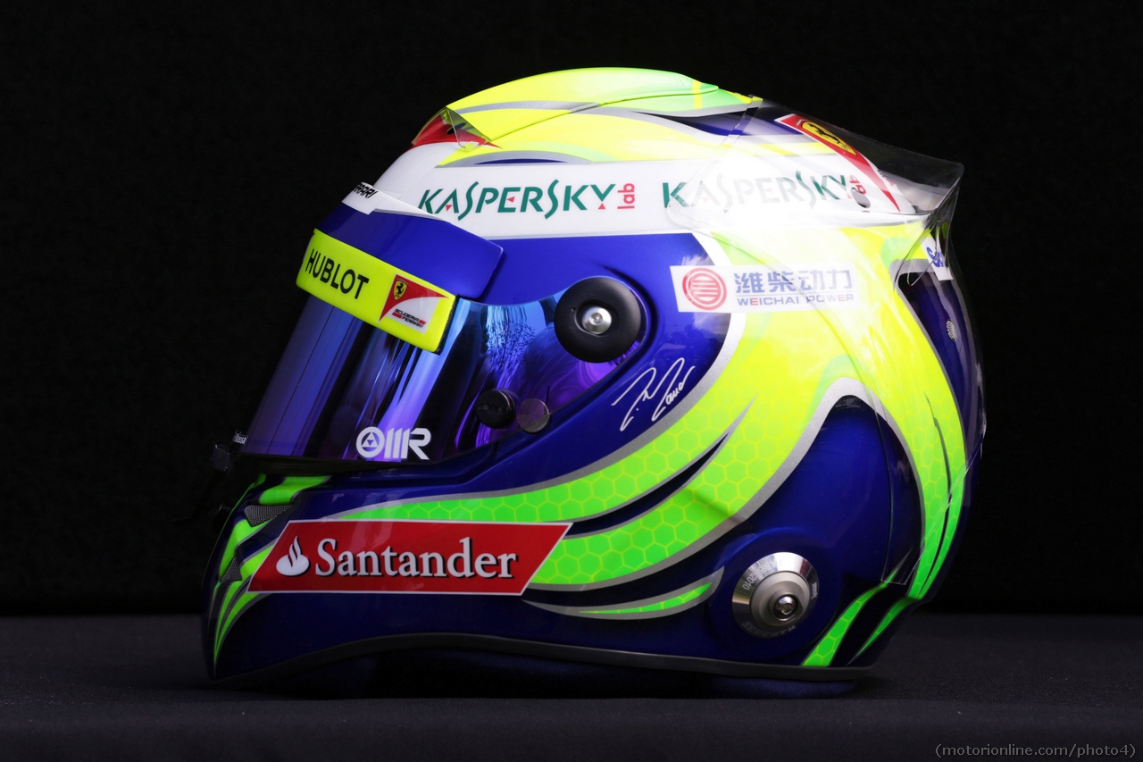 14.03.2013- The helmet of Felipe Massa (BRA) Ferrari.
