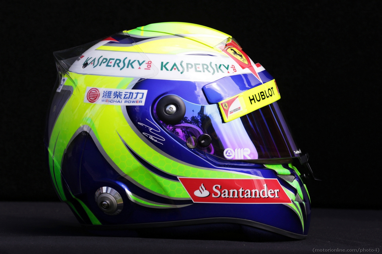 14.03.2013- The helmet of Felipe Massa (BRA) Ferrari.
